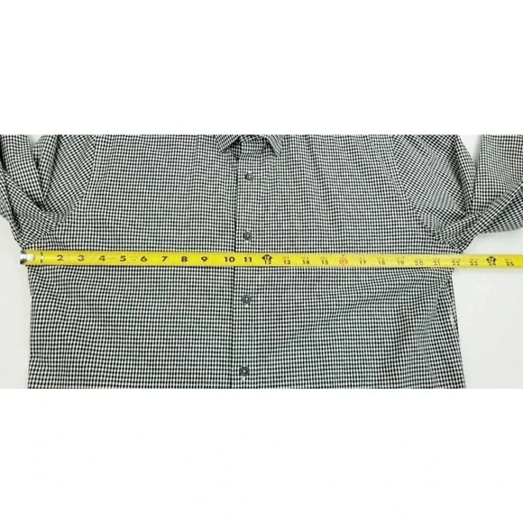Robert Graham Modern America Tailored Fit Size Medium Men's Black White Check - Picture 3 of 11